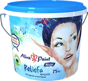 Фактурная штукатурка Reliefa средняя 25 кг