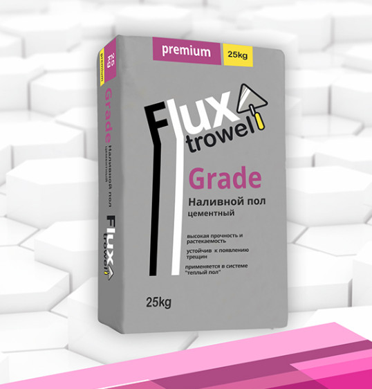 Flux "Grade" Самовыравнивающийся пол тонкослойный наливной пол 25кг