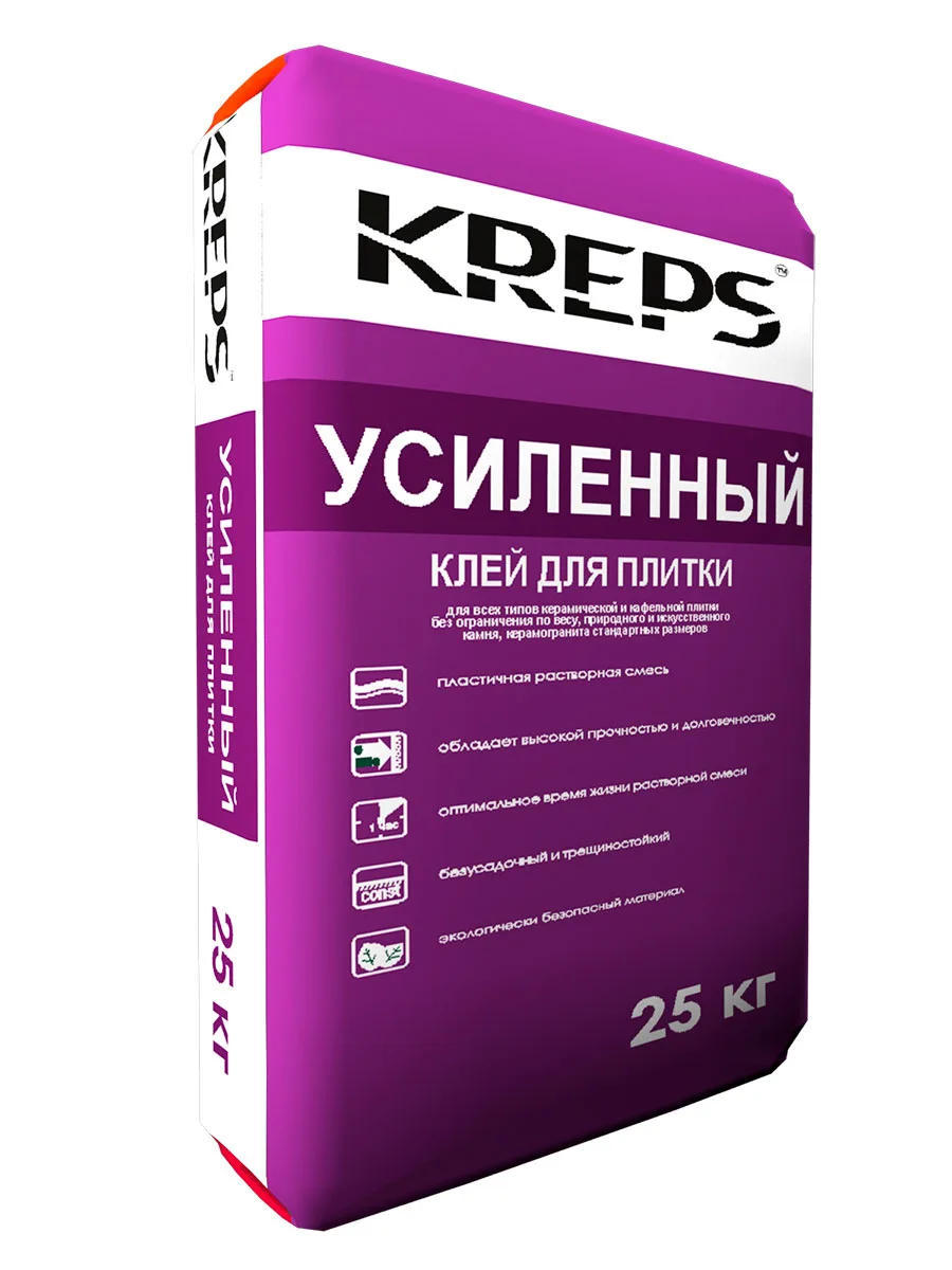 Клей для тяжелой плитки "УСИЛЕННЫЙ"